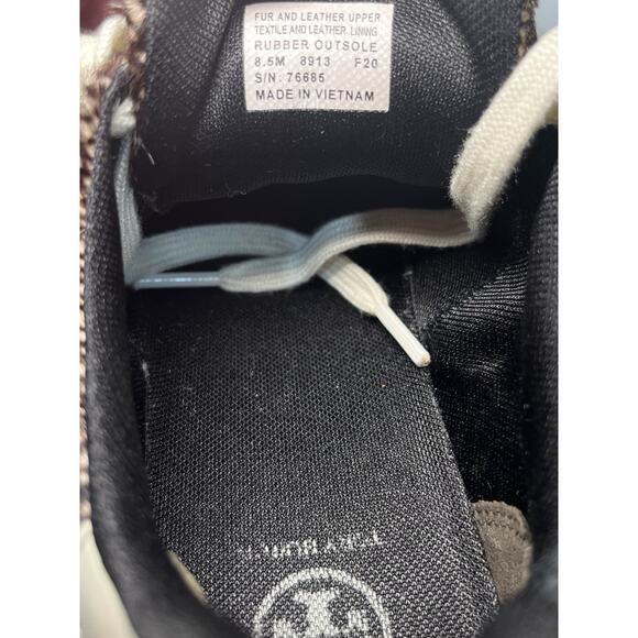 Tory Burch Howell Court Spotted Haircalf Leather Sneaker Size 8.5M